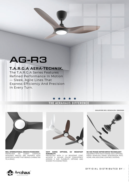 AG-R3 Aerahaus Technik DC Ceiling Fan