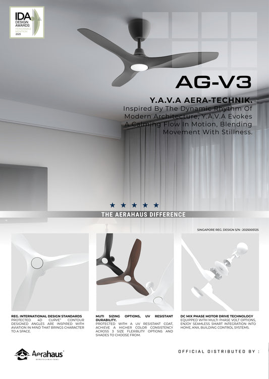 AG-V3 Aerahaus Technik DC Ceiling Fan
